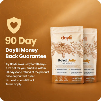 Daylii Royal Jelly 90-day money-back guarantee on your first order