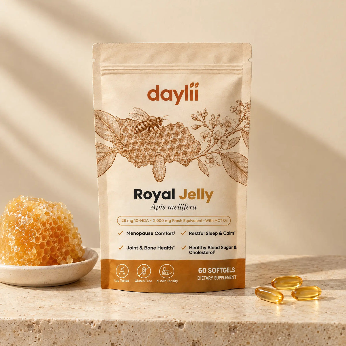 Daylii Royal Jelly softgels pouch