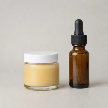 Generic honey jar and dropper bottle